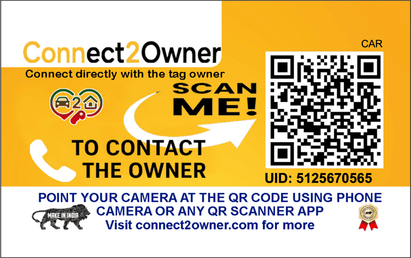 QR Tag on Windshield